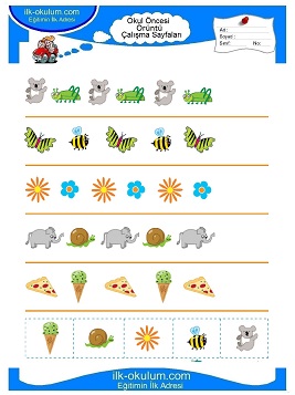 Çocuklar İçin toplam işlemi yaprak testleri 